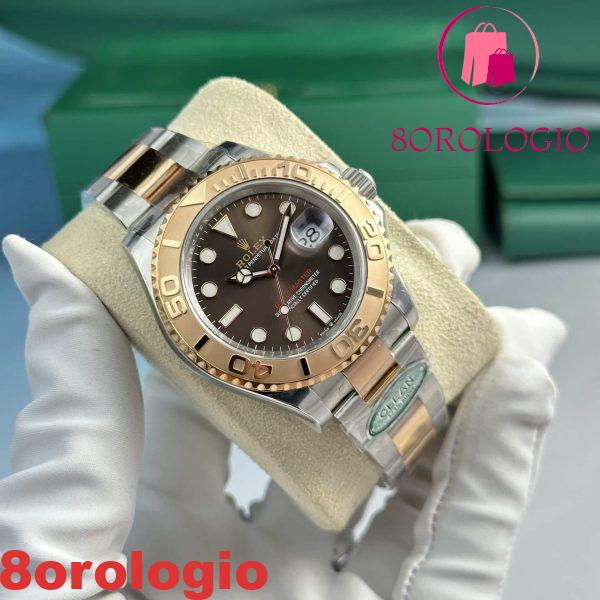 Rolex Yacht-Master 126621 Due Toni Quadrante Cioccolato Oyster Replica Migliore Clean Factory 40mm Orologio - immagine 4