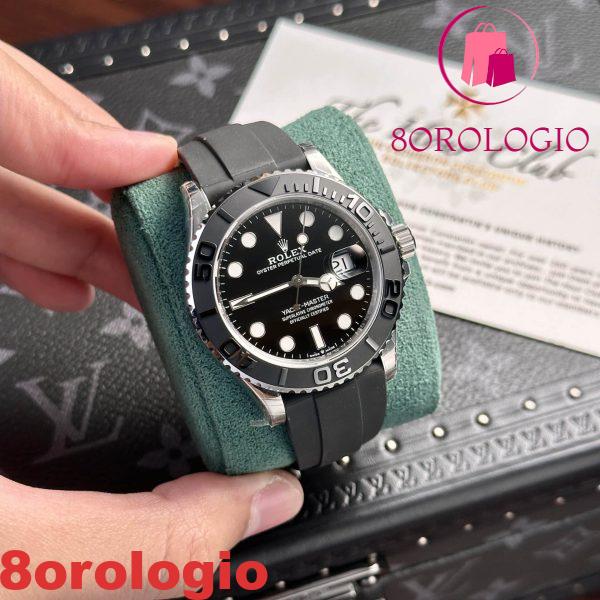 Rolex Yacht-Master 226659 Quadrante Nero Oysterflex Miglior Replica VSF 42mm Orologio - immagine 8