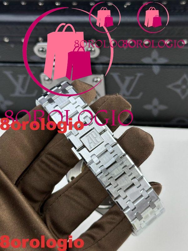 Audemars Piguet Royal Oak 15400ST Quadrante Nero Miglior Replica APS Factory 41mm Orologio - immagine 4
