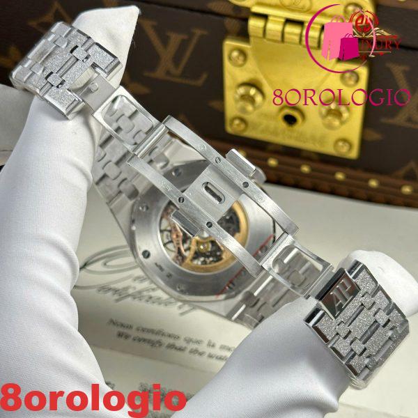 Audemars Piguet Royal Oak 15407BC Frosted Gold Openworked Skeleton Dial Replica 1:1 Migliore Edizione THB 41mm Orologio - immagine 4
