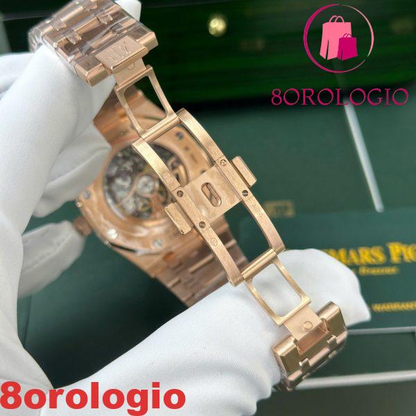 Audemars Piguet Royal Oak 15407OR Quadrante Scheletrato in Oro Rosa Replica Migliore 1:1 THB 41mm Orologio - immagine 4
