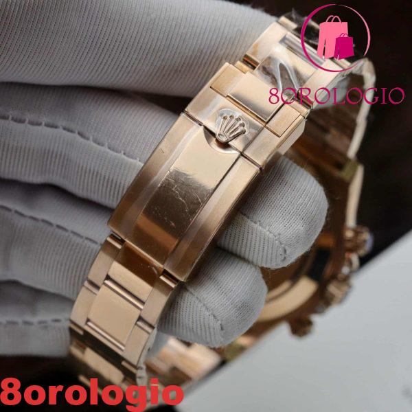 Rolex Daytona Rainbow 116595 Oro Rosa Calibro 4130 Super Replica 40mm Orologio - immagine 4