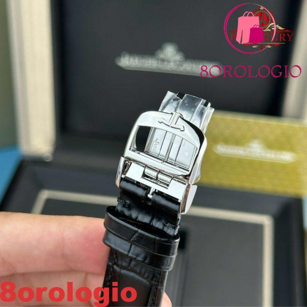 Replica Migliore di Jaeger-LeCoultre Master Ultra Thin Moon Quadrante Argento Pelle APSF 39mm Orologio - immagine 4