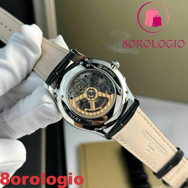 Jaeger-LeCoultre Master Ultra Thin Reserve De Marche Q1378420 Quadrante Argento Cinturino in Pelle Migliore Replica 39mm Orologio - immagine 4
