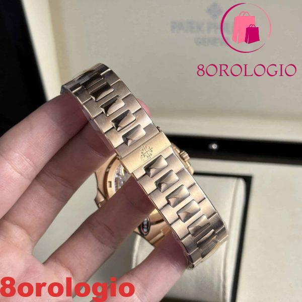 Patek Philippe Nautilus 5711/1R-001 Oro Rosa Quadrante Marrone Migliore Replica 40mm Orologio - immagine 12