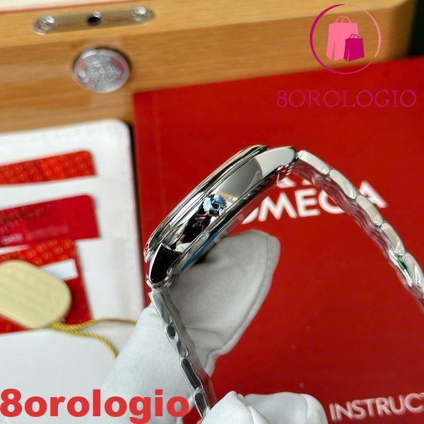 Omega De Ville Prestige Power Reserve Quadrante Argento Bracciale in Acciaio Miglior Replica 39.5mm Orologio - immagine 4