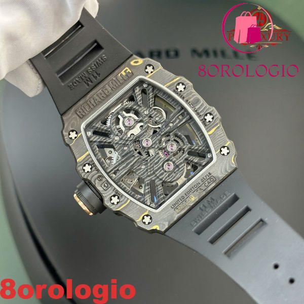 Richard Mille RM12-01 Tourbillon NTPT Carbon Edizione Limitata Replica 1:1 Migliore Edizione 48mm X 39.30mm Orologio - immagine 4