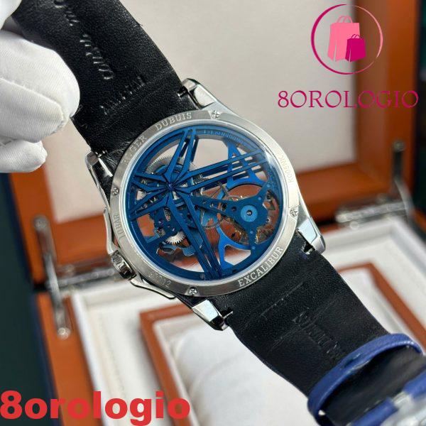 Roger Dubuis Excalibur Monotourbillon Cobalt Blue RDDBEX0838 Migliore Replica BBR 42mm Orologio - immagine 4