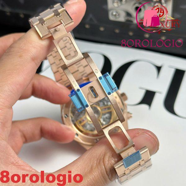 Audemars Piguet Royal Oak 26240OR Chronograph Oro Rosa Quadrante Nero 1:1 Migliore Replica APSF 41mm Orologio - immagine 4