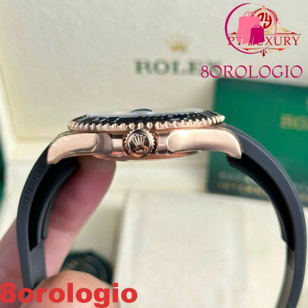 Replica di Alta Qualità Rolex Yacht-Master 126655 Oro Rosa Quadrante Nero 40mm Orologio - immagine 4