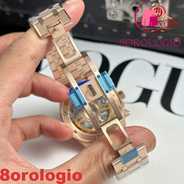 Audemars Piguet Royal Oak 26240OR Chronograph Oro Rosa Quadrante Verde 1:1 Miglior Replica APSF 41mm Orologio - immagine 4