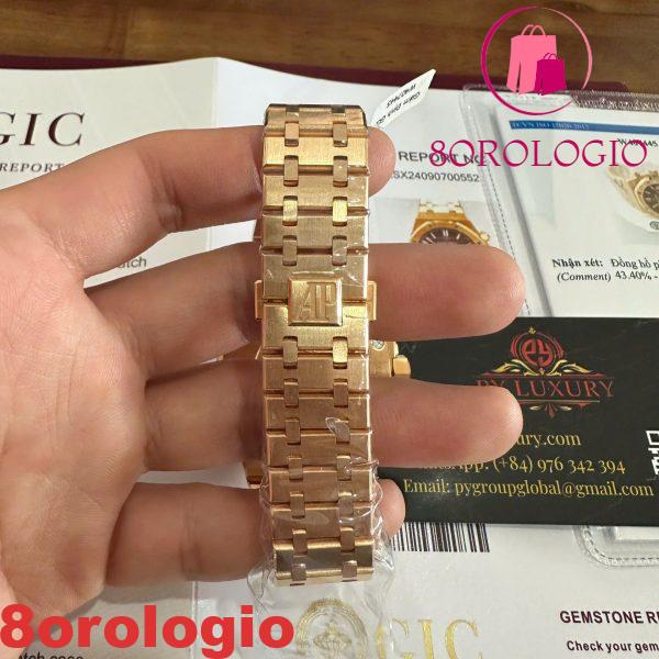 Audemars Piguet Royal Oak 26331OR Replica Cronografo Quadrante Marrone Placcato Oro 18K 41mm Orologio - immagine 4