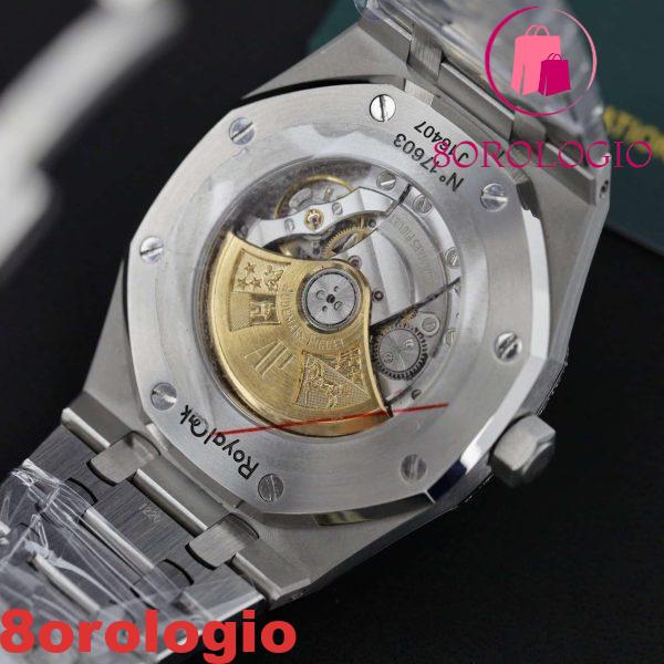Replica Audemars Piguet Royal Oak Iced Out Moissanite Quadrante Arabo Super Clone 41mm Orologio - immagine 4