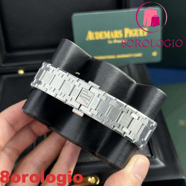 Audemars Piguet Royal Oak Jumbo Extra Thin 16202ST Quadrante Blu Migliore Replica 39mm Orologio - immagine 4