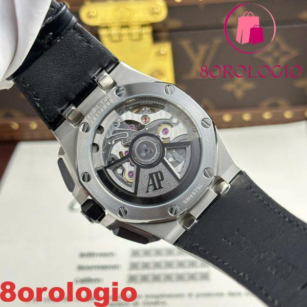 Audemars Piguet Royal Oak Offshore Chronograph 26420SO Quadrante Nero Cinturino in Pelle Replica Migliore 43mm Orologio - immagine 4