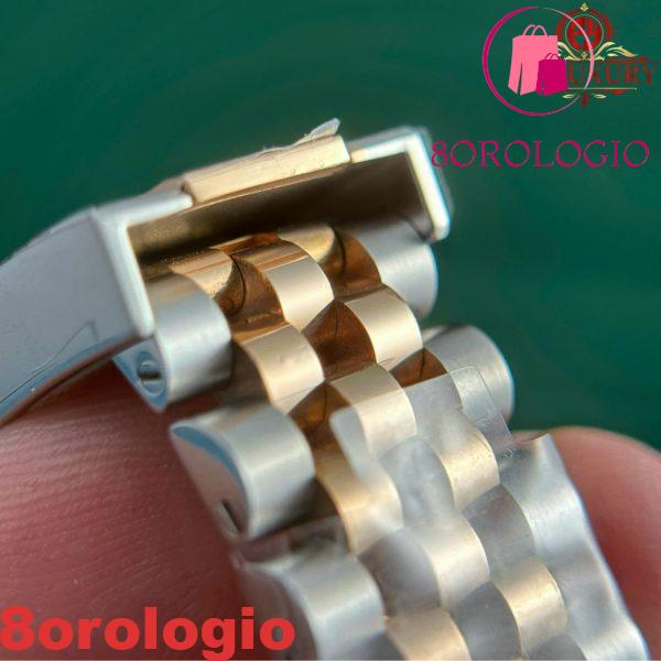 Rolex Datejust 126231-0019 Bicolore Quadrante Nero con Diamanti Oro 10K Rivestito Jubilee Miglior Replica GMF 36mm Orologio - immagine 4