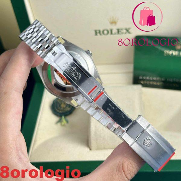 Replica migliore della fabbrica Clean Rolex Datejust 126334 quadrante nero diamanti Jubilee 41mm Orologio - immagine 4