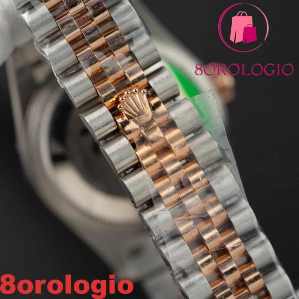 Replica Rolex Datejust 278271 Quadrante Argento Floreale Bicolore Oro Rosa 10K Jubilee Migliore 31mm Orologio - immagine 4