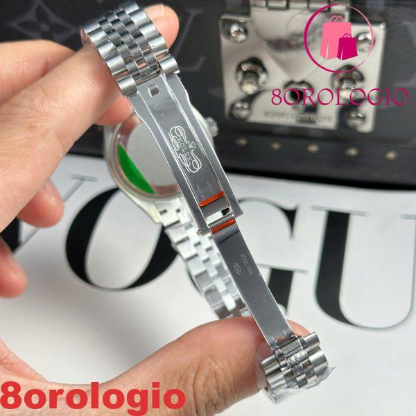 Replica Rolex Datejust 278274-0002 Quadrante Nero Romano Lunetta Zigrinata Bracciale Jubilee Migliore THB 31mm Orologio - immagine 4