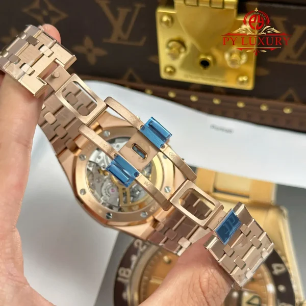 Audemars Piguet Royal Oak Chronograph 26239OR Oro Rosa Quadrante Marrone 1:1 Migliore Replica APSF 41mm Orologio - immagine 4