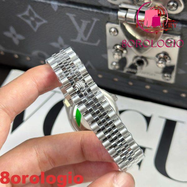 Replica migliore 1:1 Rolex Datejust 278384RBR Quadrante in Madreperla Bianca Lunetta con Diamanti Bracciale Jubilee 31mm THB Orologio - immagine 4