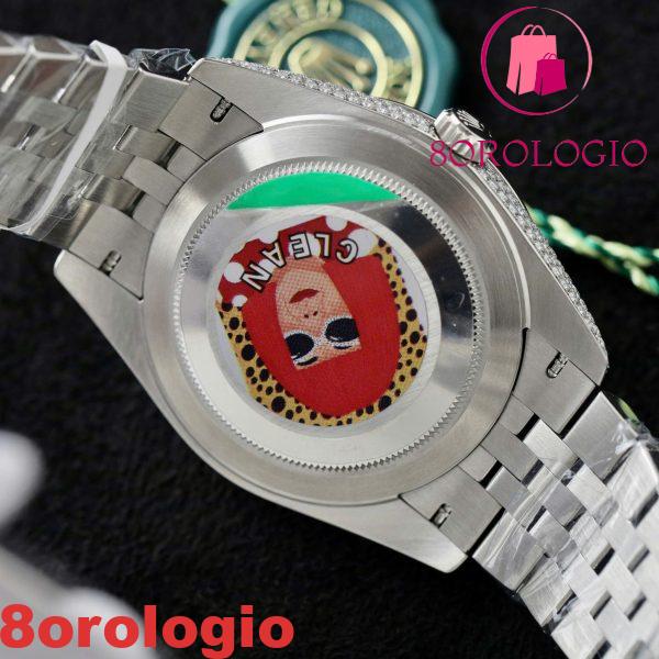 Rolex Datejust 41 Quadrante Blu Diamanti Jubilee Iced Out Moissanite Migliore Replica 41mm Orologio - immagine 4
