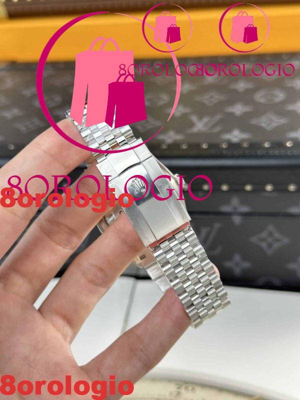 Rolex Datejust Quadrante Blu con Motivo Diamanti Jubilee Alta Qualità Replica 36mm Orologio - immagine 4
