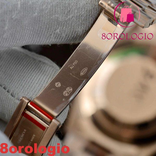 Replica Rolex Day-Date 228235 Oro Rosa Einsenkiesel Quadrante Baguette 186g Migliore Replica Q Factory 40mm Orologio - immagine 4