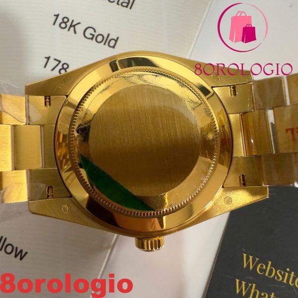 Rolex Day-Date 228238-0061 Quadrante Verde Romano Oro Giallo 18K Rivestito Miglior Replica V3 GMF 40mm Orologio - immagine 4