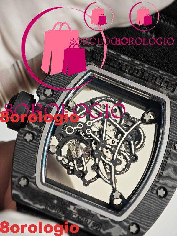 Richard Mille RM055 Bubba Watson Asia Edition Replica Custom Made NTPT Carbonio di Alta Qualità Movimento Vaucher Esclusivo Orologio - immagine 5