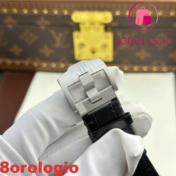 Audemars Piguet Royal Oak Offshore Chronograph 26420SO Quadrante Nero Cinturino in Pelle Replica Migliore 43mm Orologio - immagine 5