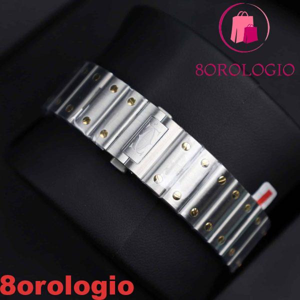 Cartier Santos De Cartier CRW2SA0030 Modello Grande Due Toni Quadrante Grigio Miglior Replica BVF 39.8mm Orologio - immagine 5