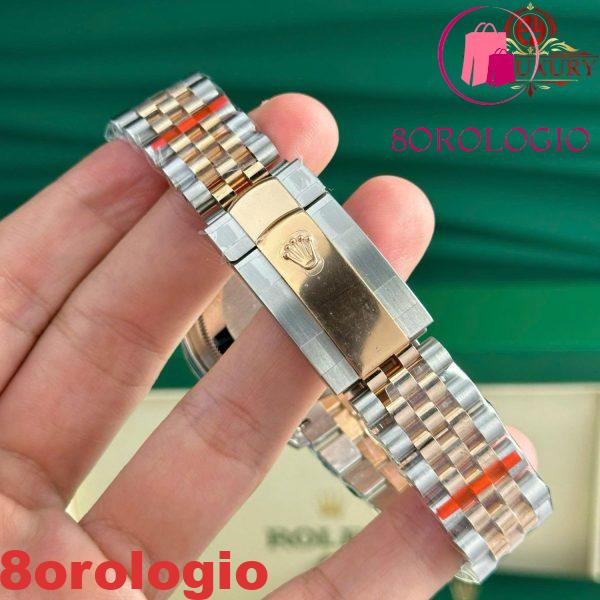 Rolex Datejust 126231-0019 Bicolore Quadrante Nero con Diamanti Oro 10K Rivestito Jubilee Miglior Replica GMF 36mm Orologio - immagine 5