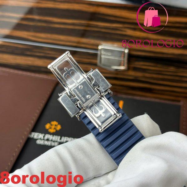 Patek Philippe Aquanaut 5168G-010 Quadrante Blu Modificato Opzione Completa Super Clone Best Replica 42.2mm Orologio - immagine 5