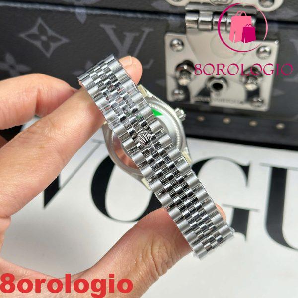 Rolex Datejust 278274 Quadrante Rosa con Diamanti Lunetta Zigrinata Bracciale Jubilee Migliore Replica THB 31mm Orologio - immagine 5
