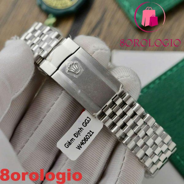 Rolex Datejust Personalizzato Moissanite su Quadrante e Lunetta Migliore Replica 41mm Orologio - immagine 5