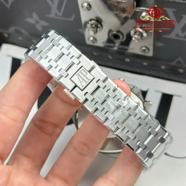 Audemars Piguet Royal Oak Chronograph 26331ST Quadrante Bianco 1:1 Best Replica APW 41mm Orologio - immagine 5