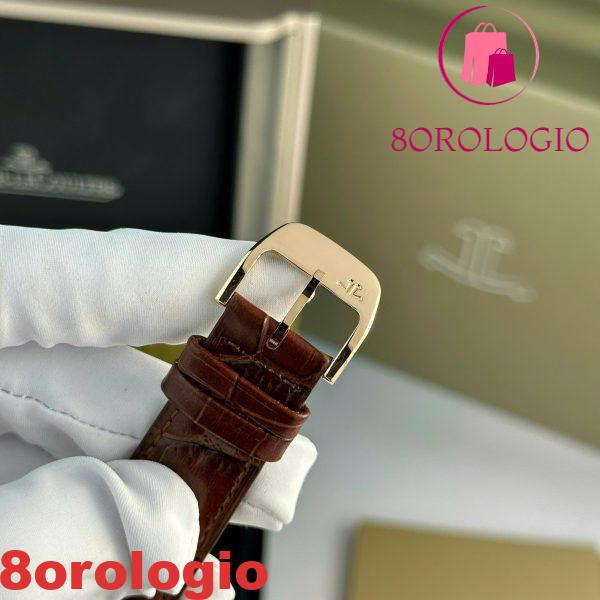 Jaeger-LeCoultre Master Ultra Thin Reserve De Marche Oro Rosa Quadrante Champagne Cinturino in Pelle Miglior Replica ZF 39mm Orologio - immagine 5