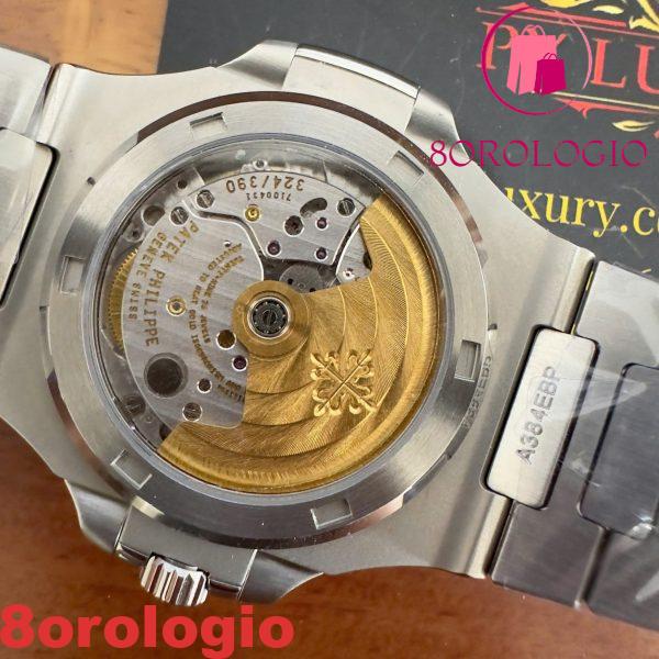 Patek Philippe Nautilus 5711/1300A-001 Quadrante Verde Diamanti Baguette CVD Replica 40mm Orologio - immagine 13