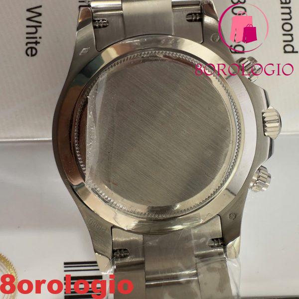 Rolex Daytona 116576TBR-0005 Platinum Quadrante Arabo Replica Diamanti a Baguette 40mm Orologio - immagine 6