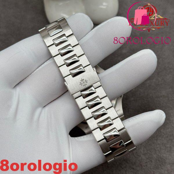 Replica Patek Philippe Nautilus 5711/111P-001 Zaffiro Blu Personalizzato 1:1 Platino Reale 40mm Orologio - immagine 14