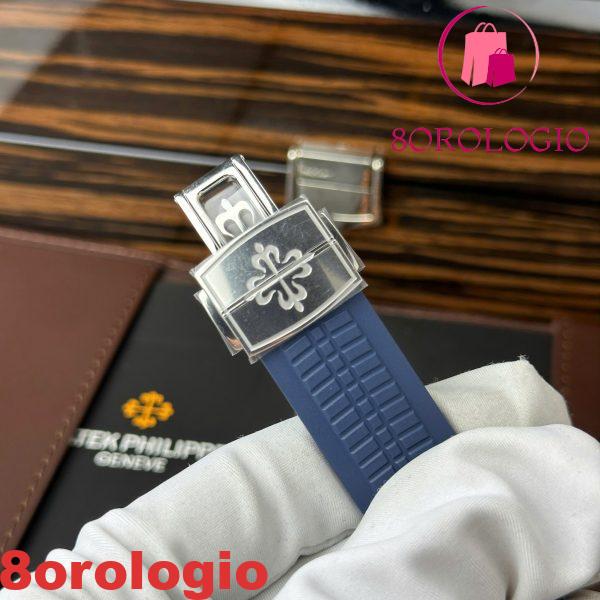 Patek Philippe Aquanaut 5168G-010 Quadrante Blu Modificato Opzione Completa Super Clone Best Replica 42.2mm Orologio - immagine 6