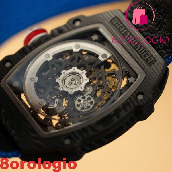 Richard Mille RM67-02 Carbon NTPT Sébastien Ogier Extra Flat Migliore Replica Super Clone 38.7 X 47.52mm Orologio - immagine 6