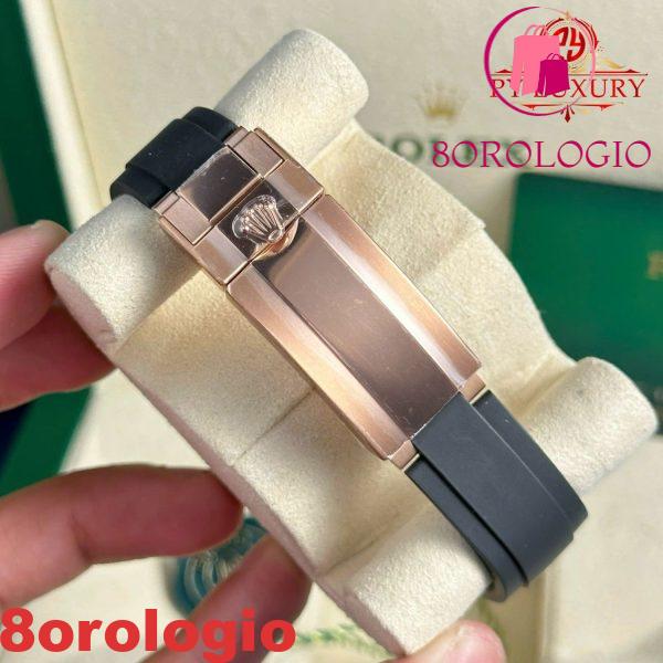 Replica di Alta Qualità Rolex Yacht-Master 126655 Oro Rosa Quadrante Nero 40mm Orologio - immagine 6