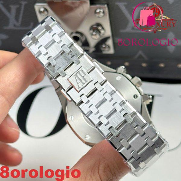 Replica Audemars Piguet Royal Oak 26331ST Cronografo Quadrante Nero Super Clone APW 41mm Orologio - immagine 7