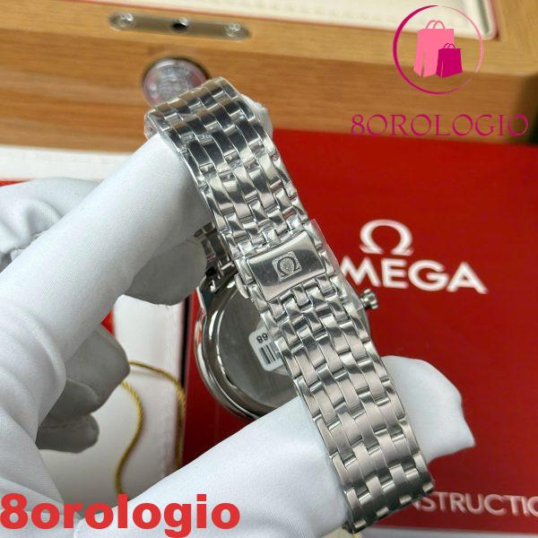 Omega De Ville Prestige Power Reserve Quadrante Argento Bracciale in Acciaio Miglior Replica 39.5mm Orologio - immagine 7