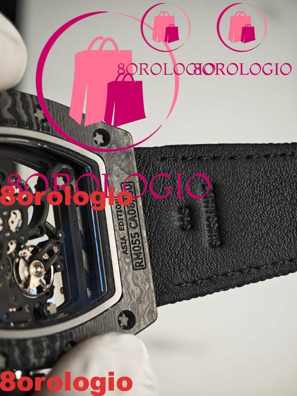 Richard Mille RM055 Bubba Watson Asia Edition Replica Custom Made NTPT Carbonio di Alta Qualità Movimento Vaucher Esclusivo Orologio - immagine 7