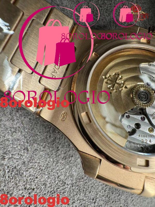 Patek Philippe Nautilus 5723/112R-001 18K Oro Massiccio Rubino Naturale 40mm Replica Orologio - immagine 16