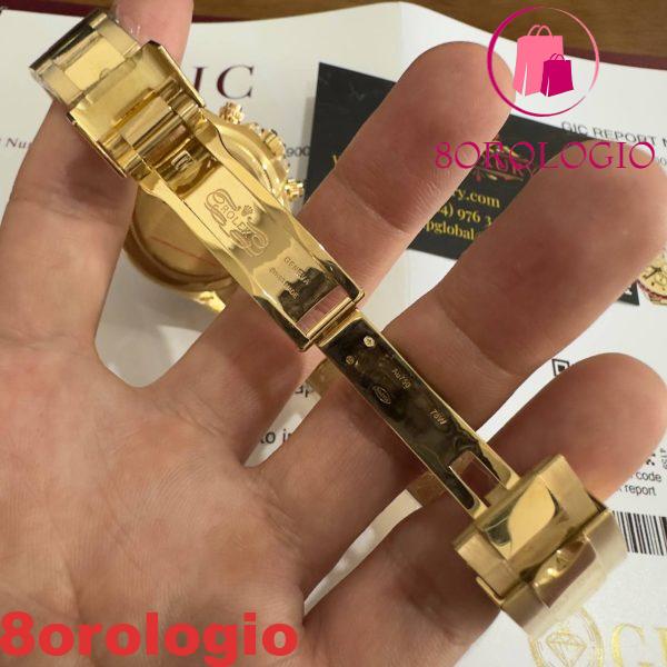 Rolex Daytona 126598TRU Replica Personalizzato 18K Oro Massiccio Rubini Naturali Diamanti Naturali 40mm Orologio - immagine 10