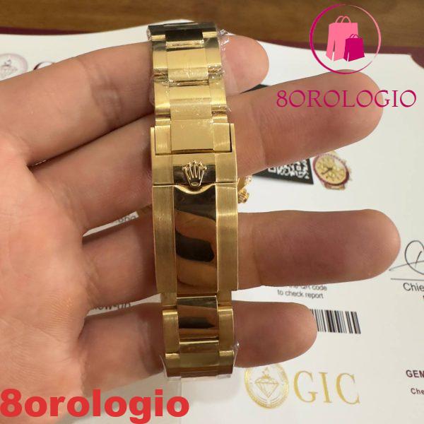 Rolex Daytona 126598TRU Replica Personalizzato 18K Oro Massiccio Rubini Naturali Diamanti Naturali 40mm Orologio - immagine 11